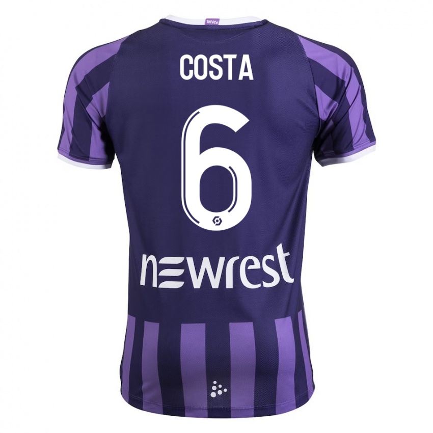 Criança Camisola Logan Costa #6 Roxo Alternativa 2023/24 Camisa