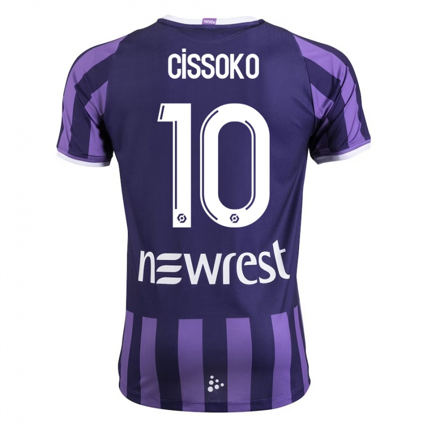 Criança Camisola Ibrahim Cissoko #10 Roxo Alternativa 2023/24 Camisa