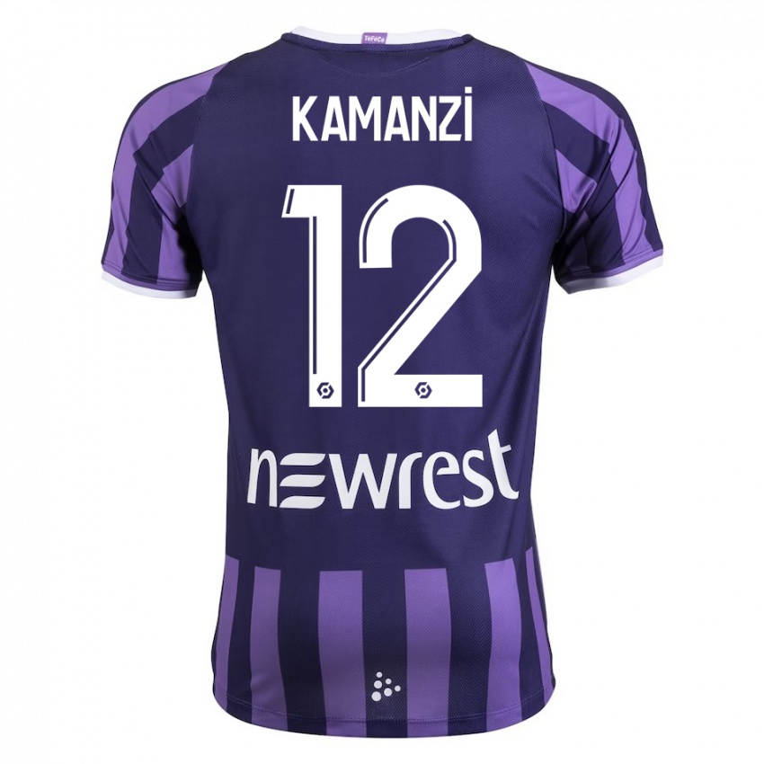 Criança Camisola Warren Kamanzi #12 Roxo Alternativa 2023/24 Camisa