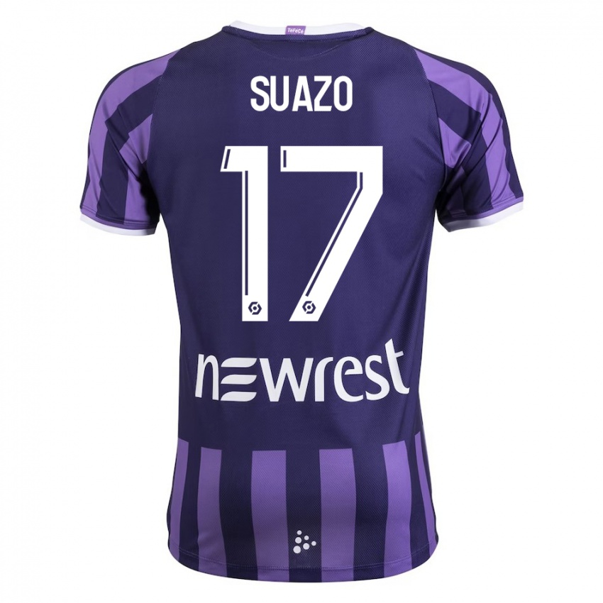 Criança Camisola Gabriel Suazo #17 Roxo Alternativa 2023/24 Camisa