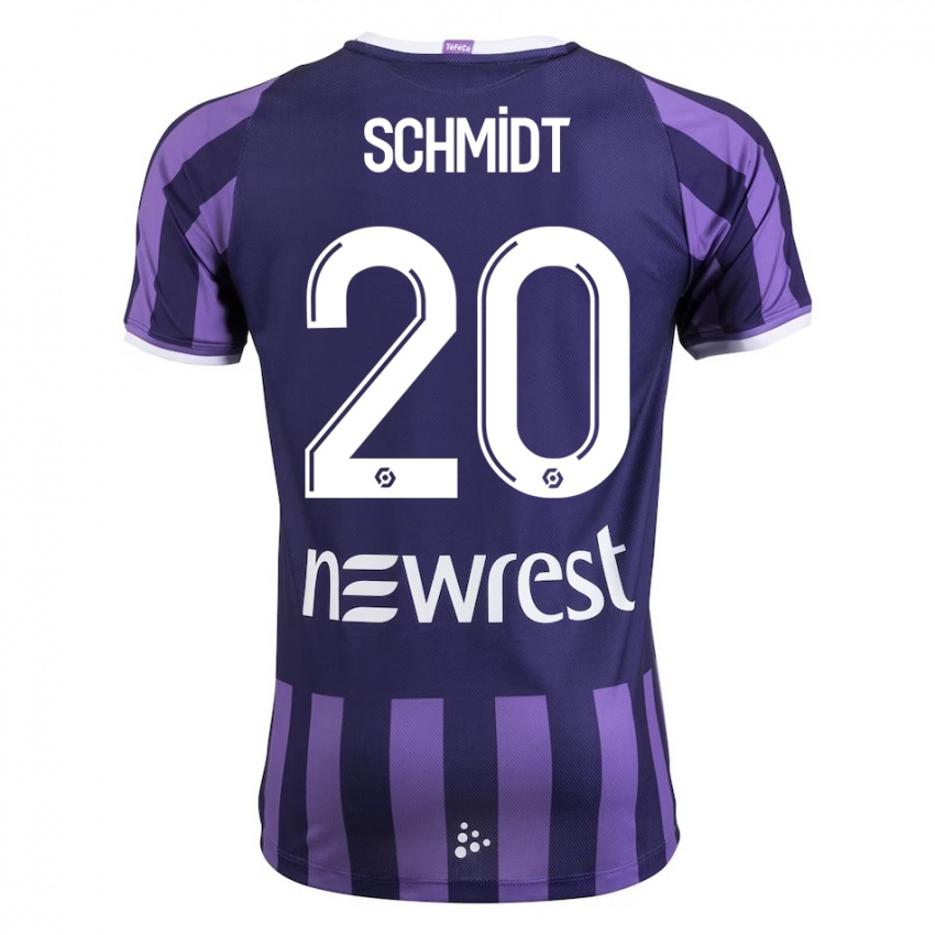 Criança Camisola Niklas Schmidt #20 Roxo Alternativa 2023/24 Camisa