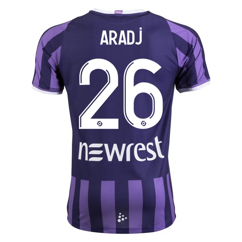 Criança Camisola Ylies Aradj #26 Roxo Alternativa 2023/24 Camisa