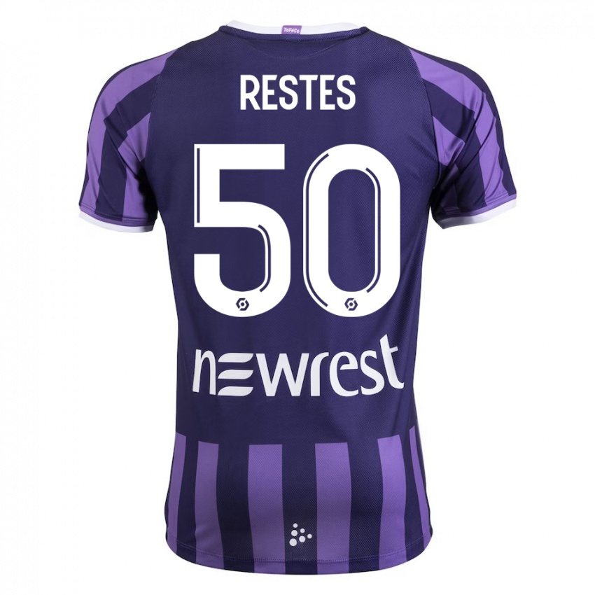 Criança Camisola Guillaume Restes #50 Roxo Alternativa 2023/24 Camisa