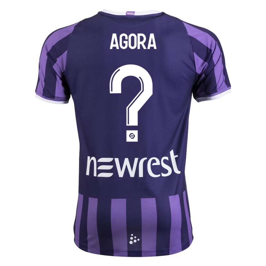 Criança Camisola Yannick Agora #0 Roxo Alternativa 2023/24 Camisa