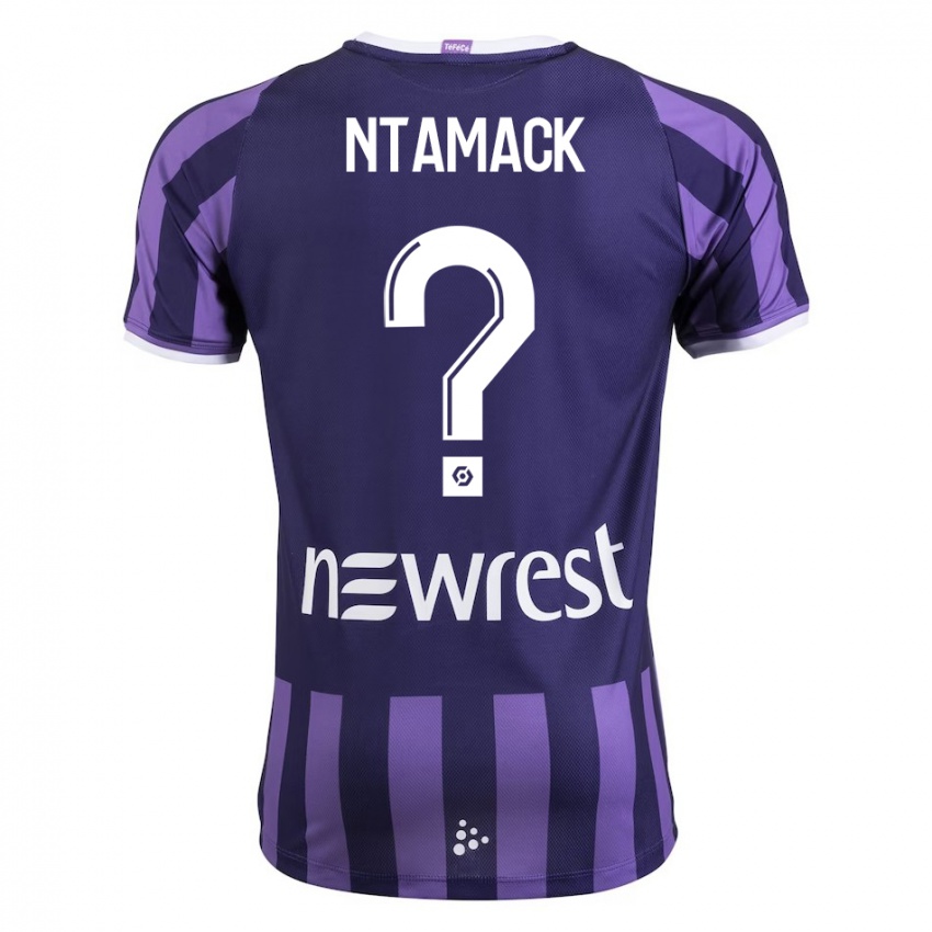 Criança Camisola Alexis Ntamack #0 Roxo Alternativa 2023/24 Camisa