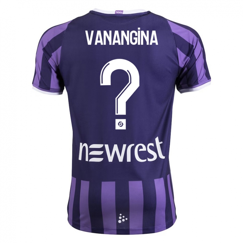 Criança Camisola Mechack Niombo Vanangina #0 Roxo Alternativa 2023/24 Camisa