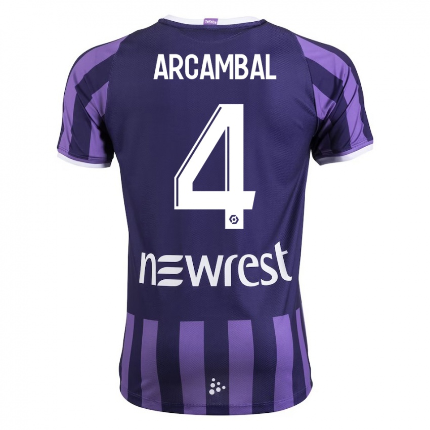 Criança Camisola Anais Arcambal #4 Roxo Alternativa 2023/24 Camisa