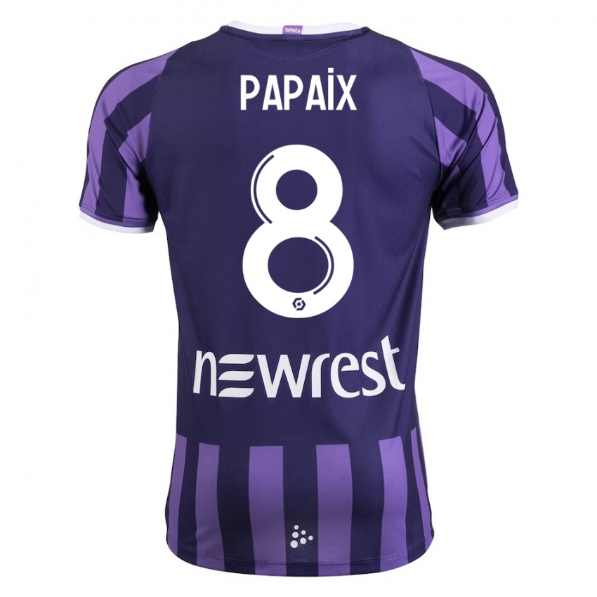 Criança Camisola Pauline Papaix #8 Roxo Alternativa 2023/24 Camisa