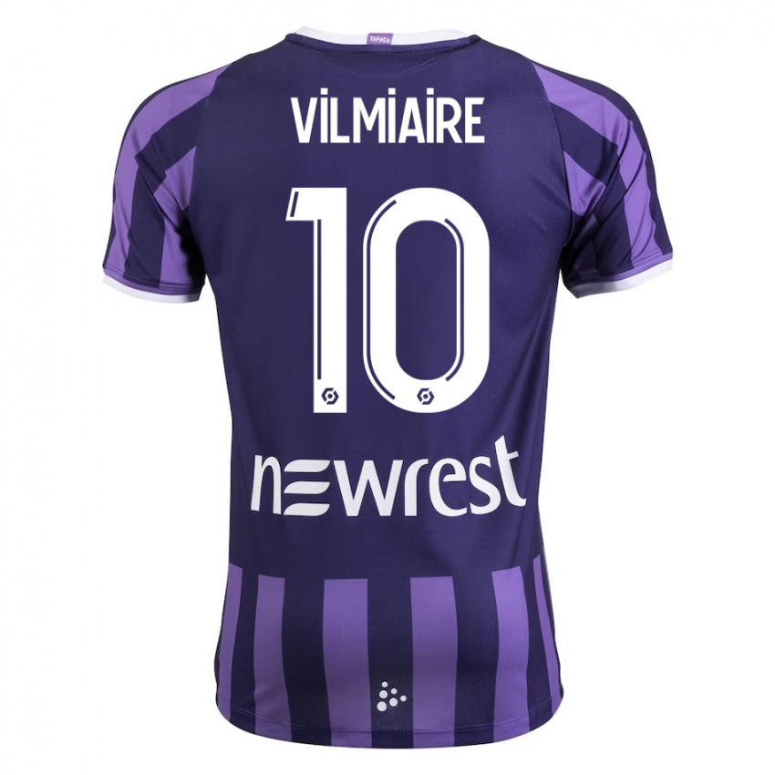 Criança Camisola Kelly Vilmiaire #10 Roxo Alternativa 2023/24 Camisa