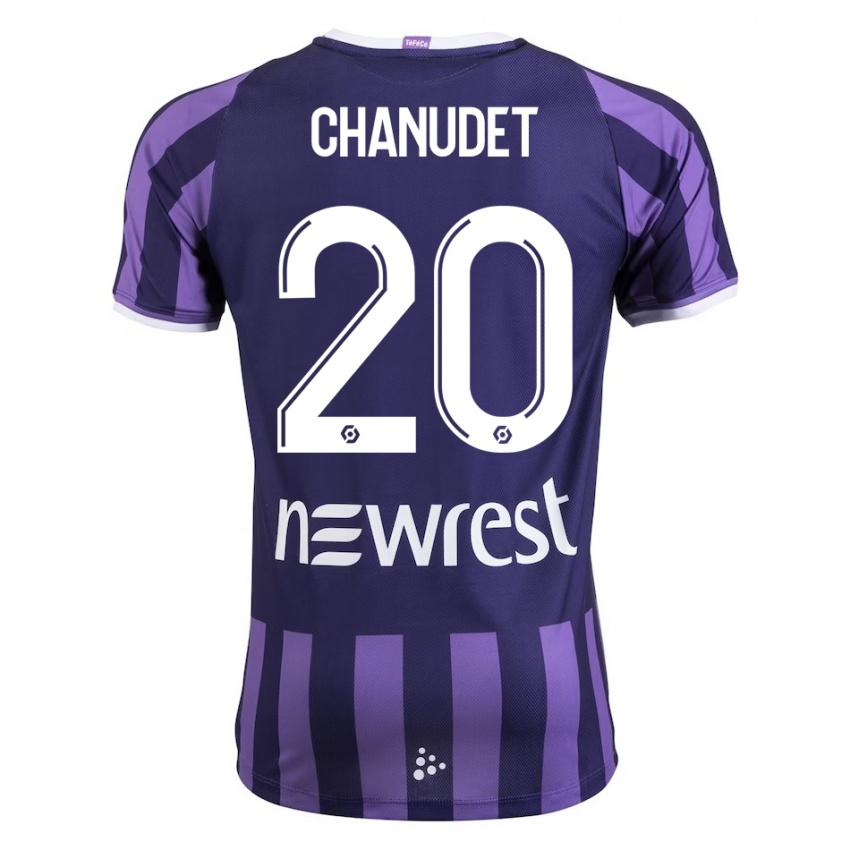 Criança Camisola Coralie Chanudet #20 Roxo Alternativa 2023/24 Camisa