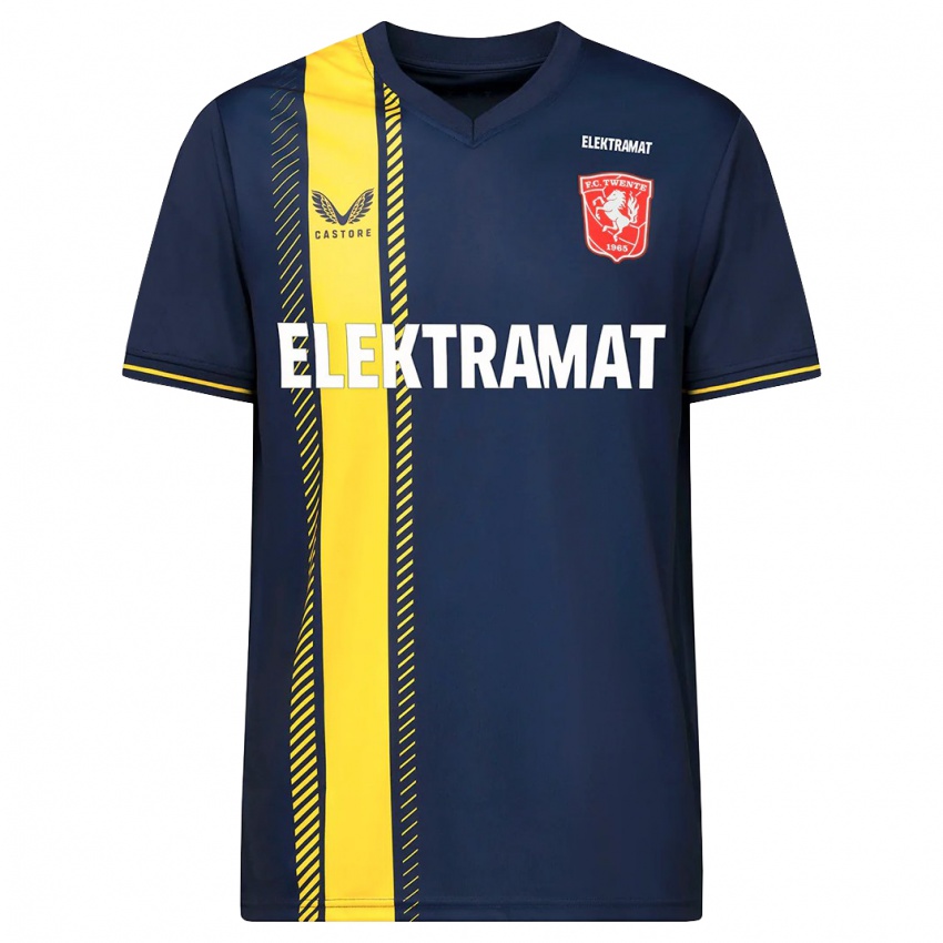 Criança Camisola Mathias Kjølø #4 Marinha Alternativa 2023/24 Camisa