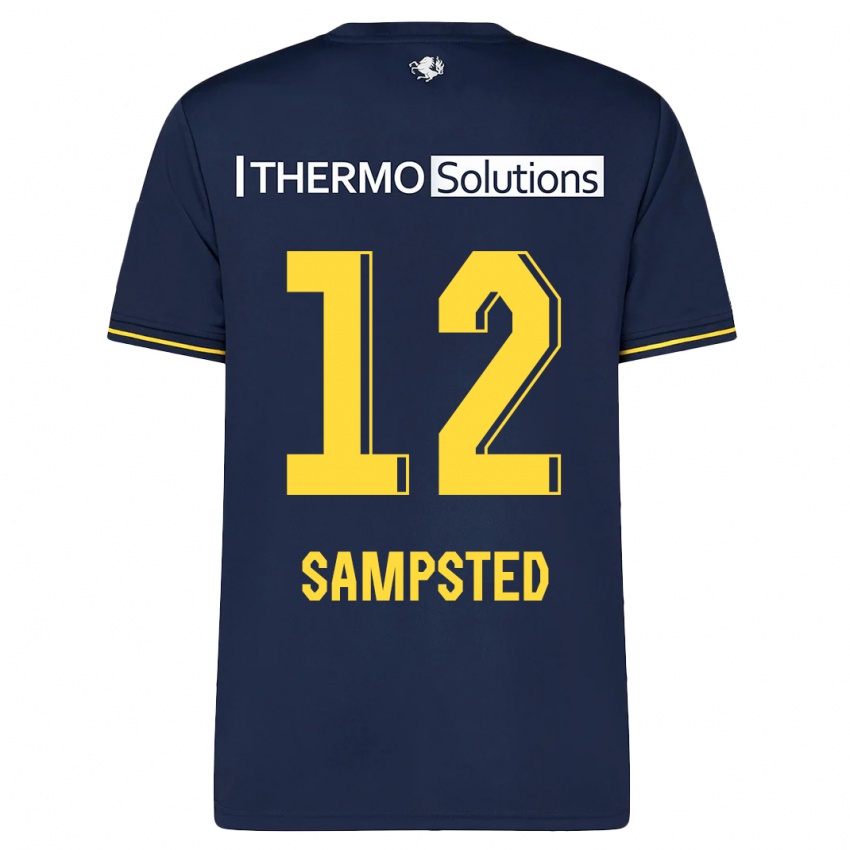 Criança Camisola Alfons Sampsted #12 Marinha Alternativa 2023/24 Camisa