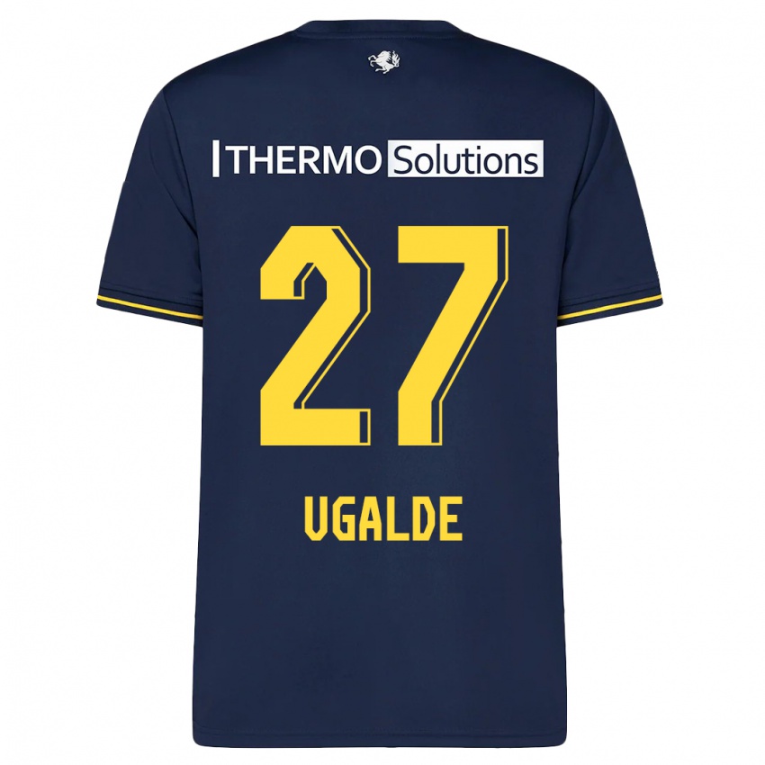 Criança Camisola Manfred Ugalde #27 Marinha Alternativa 2023/24 Camisa