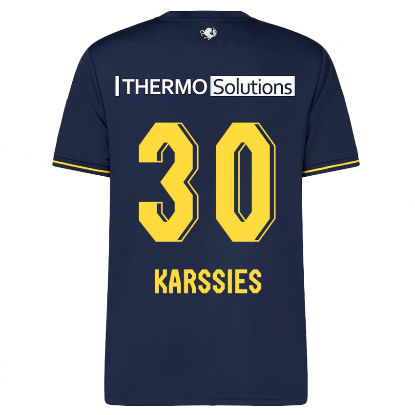 Criança Camisola Sam Karssies #30 Marinha Alternativa 2023/24 Camisa