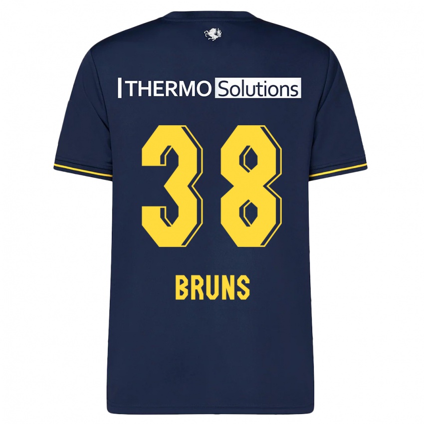 Criança Camisola Max Bruns #38 Marinha Alternativa 2023/24 Camisa