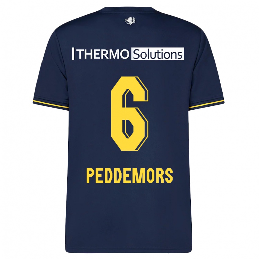 Criança Camisola Ella Peddemors #6 Marinha Alternativa 2023/24 Camisa