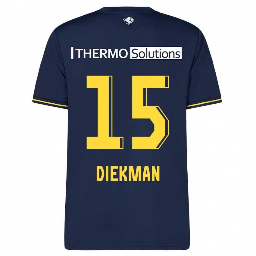 Criança Camisola Jill Diekman #15 Marinha Alternativa 2023/24 Camisa