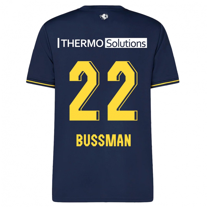 Criança Camisola Fiene Bussman #22 Marinha Alternativa 2023/24 Camisa