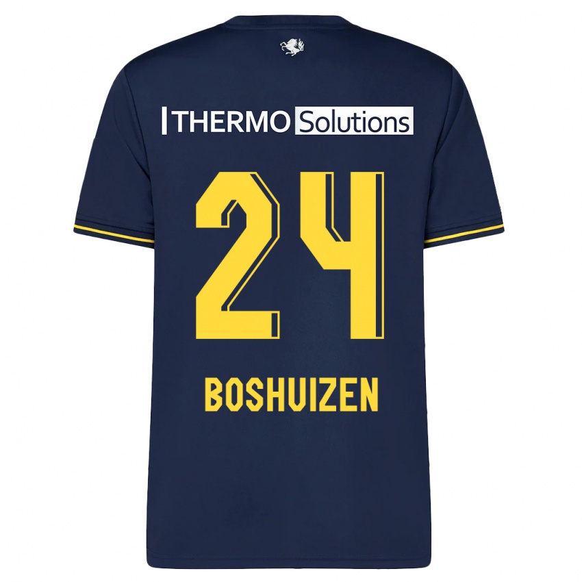 Criança Camisola Annouk Boshuizen #24 Marinha Alternativa 2023/24 Camisa