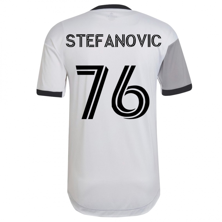 Criança Camisola Lazar Stefanovic #76 Branco Alternativa 2023/24 Camisa