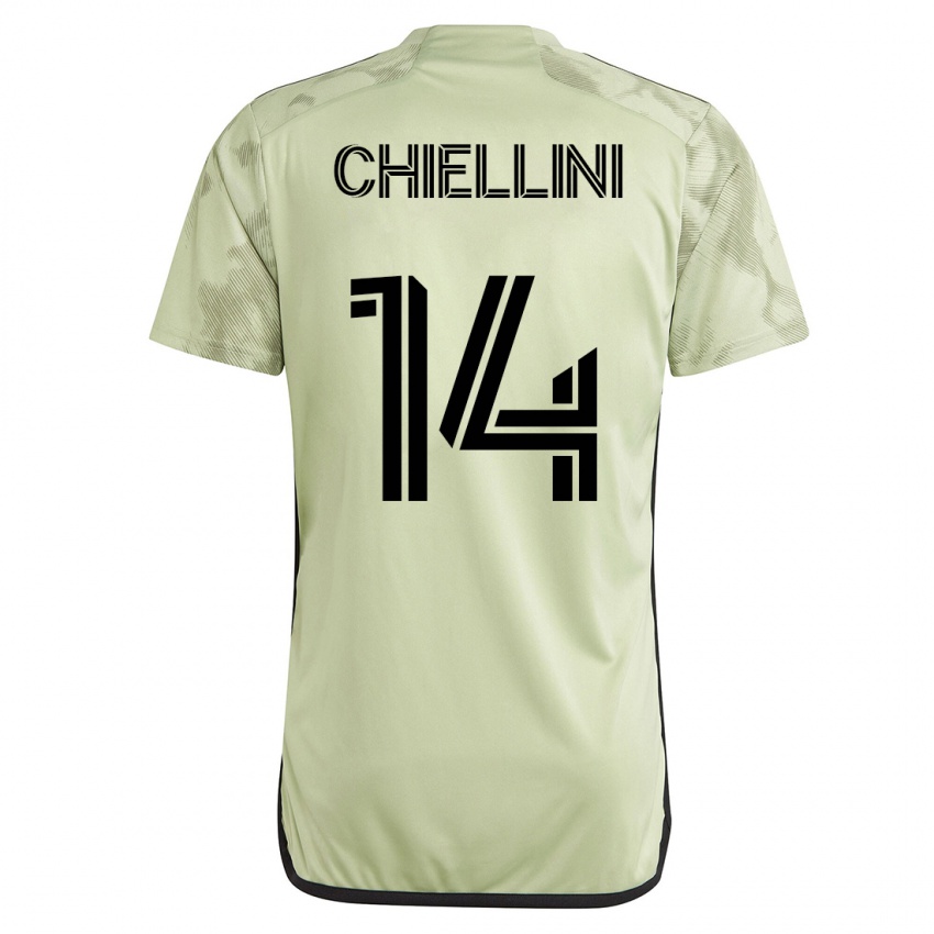 Criança Camisola Giorgio Chiellini #14 Verde Alternativa 2023/24 Camisa