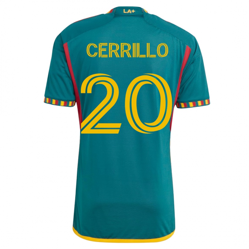 Criança Camisola Edwin Cerrillo #20 Verde Alternativa 2023/24 Camisa