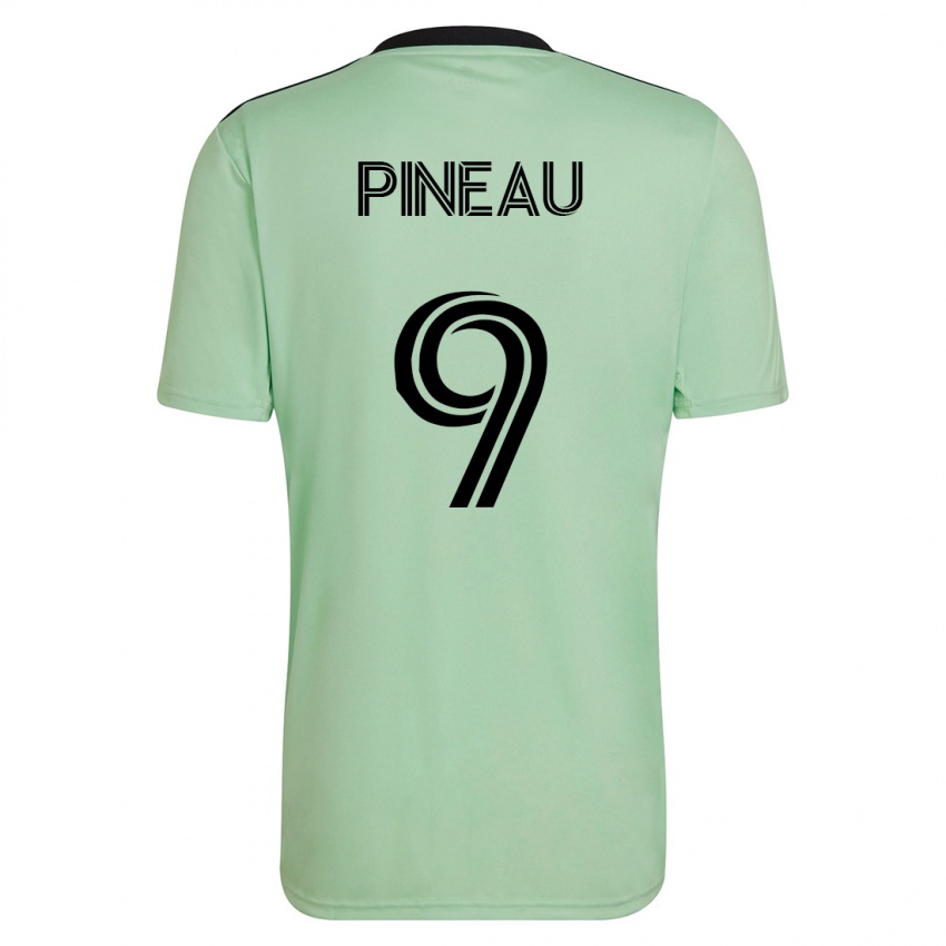 Criança Camisola Sebastien Pineau #9 Luz Verde Alternativa 2023/24 Camisa