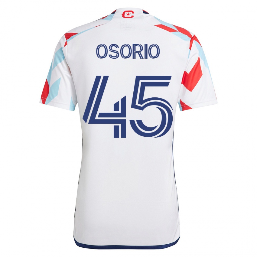 Criança Camisola Harold Osorio #45 Branco Azul Alternativa 2023/24 Camisa