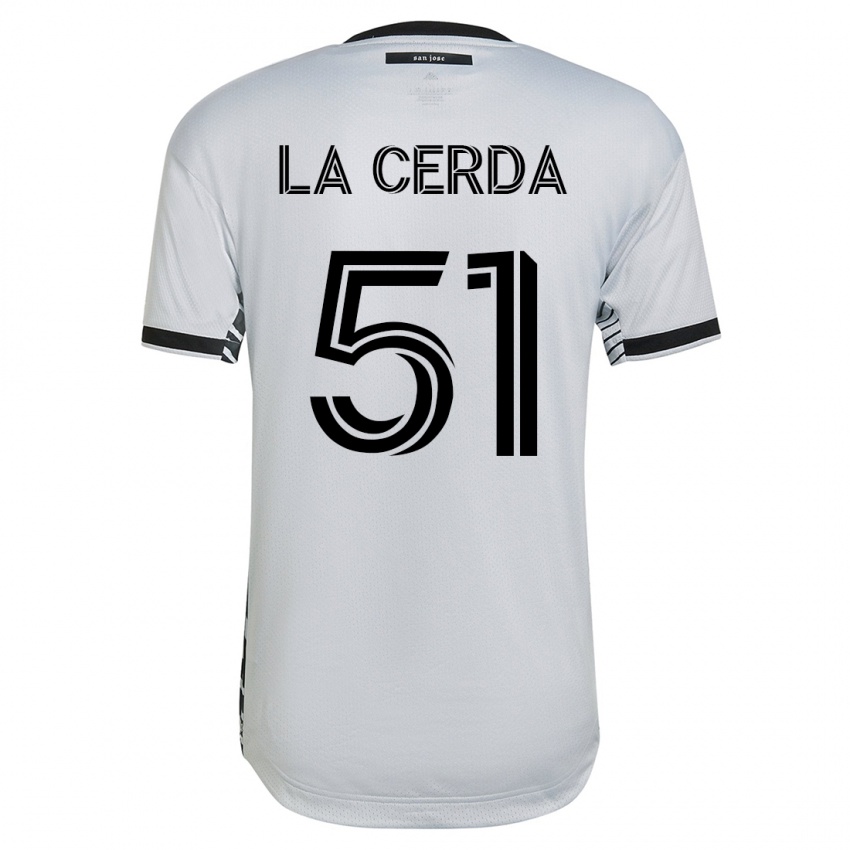 Criança Camisola Eric De La Cerda #51 Branco Alternativa 2023/24 Camisa