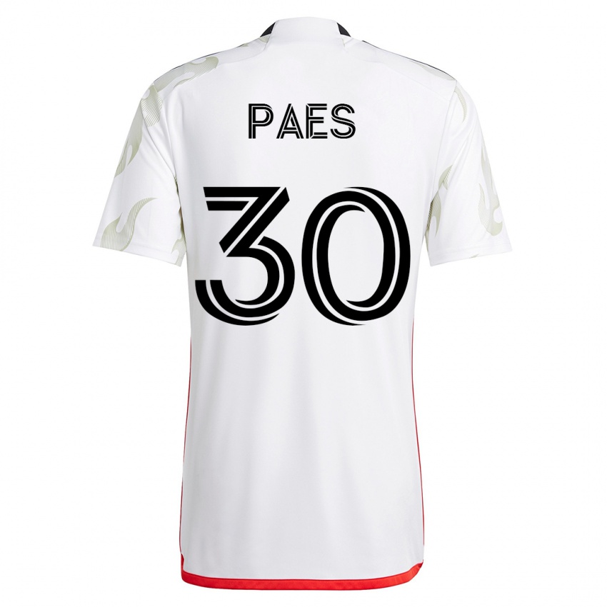 Criança Camisola Maarten Paes #30 Branco Alternativa 2023/24 Camisa