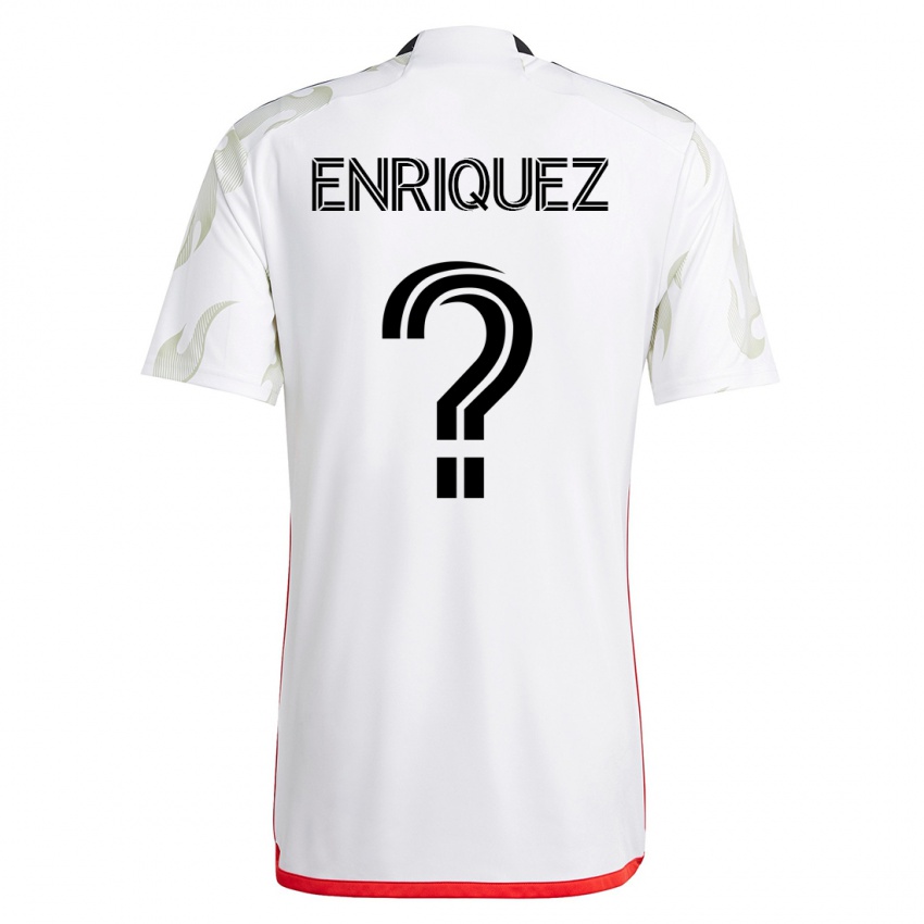 Criança Camisola Fabian Enriquez #0 Branco Alternativa 2023/24 Camisa