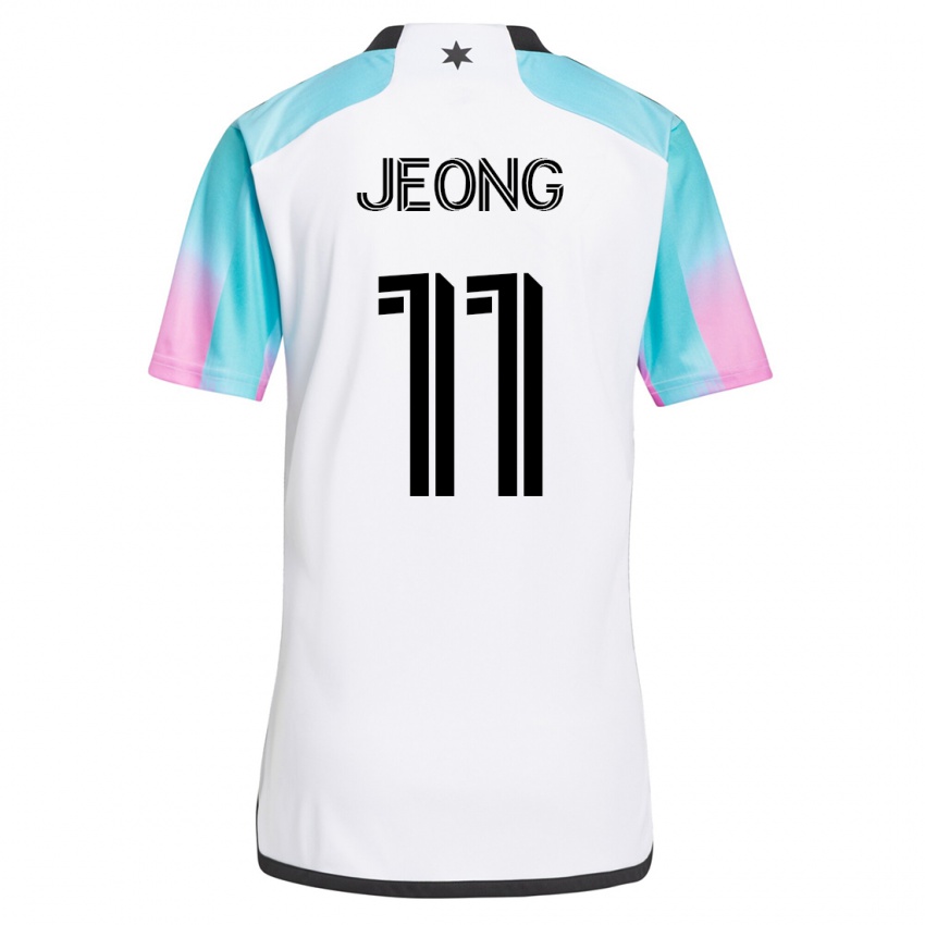 Criança Camisola Sang-Bin Jeong #11 Branco Alternativa 2023/24 Camisa