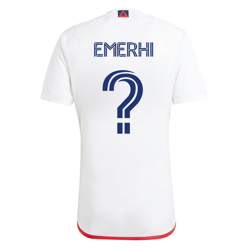 Criança Camisola Grant Emerhi #0 Branco Vermelho Alternativa 2023/24 Camisa