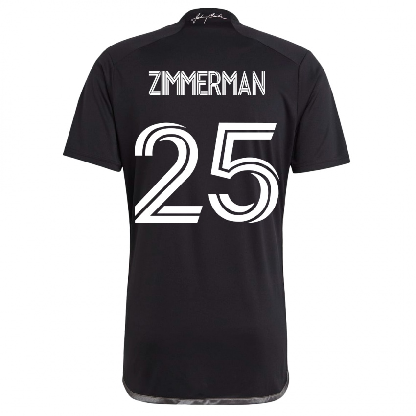 Criança Camisola Walker Zimmerman #25 Preto Alternativa 2023/24 Camisa