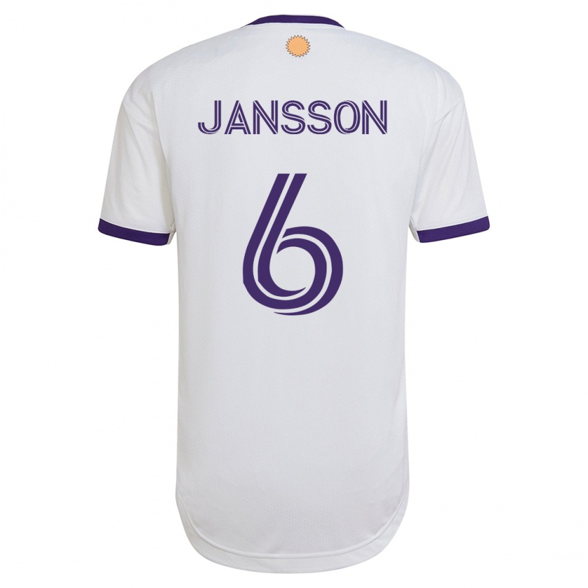 Criança Camisola Robin Jansson #6 Branco Alternativa 2023/24 Camisa