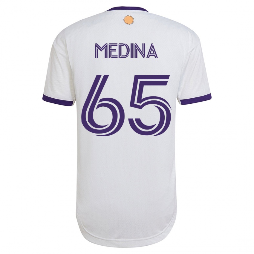 Criança Camisola Cristian Medina #65 Branco Alternativa 2023/24 Camisa