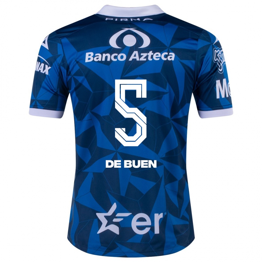 Criança Camisola Diego De Buen #5 Azul Alternativa 2023/24 Camisa