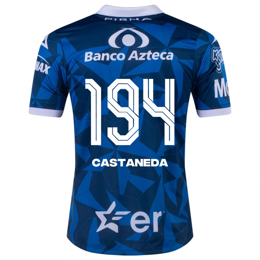 Criança Camisola Christian Castañeda #194 Azul Alternativa 2023/24 Camisa