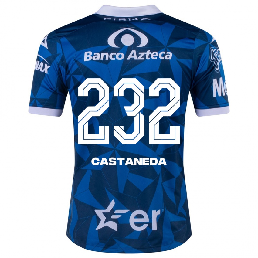 Criança Camisola Ángel Castañeda #232 Azul Alternativa 2023/24 Camisa