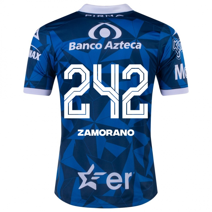 Criança Camisola Leonardo Zamorano #242 Azul Alternativa 2023/24 Camisa