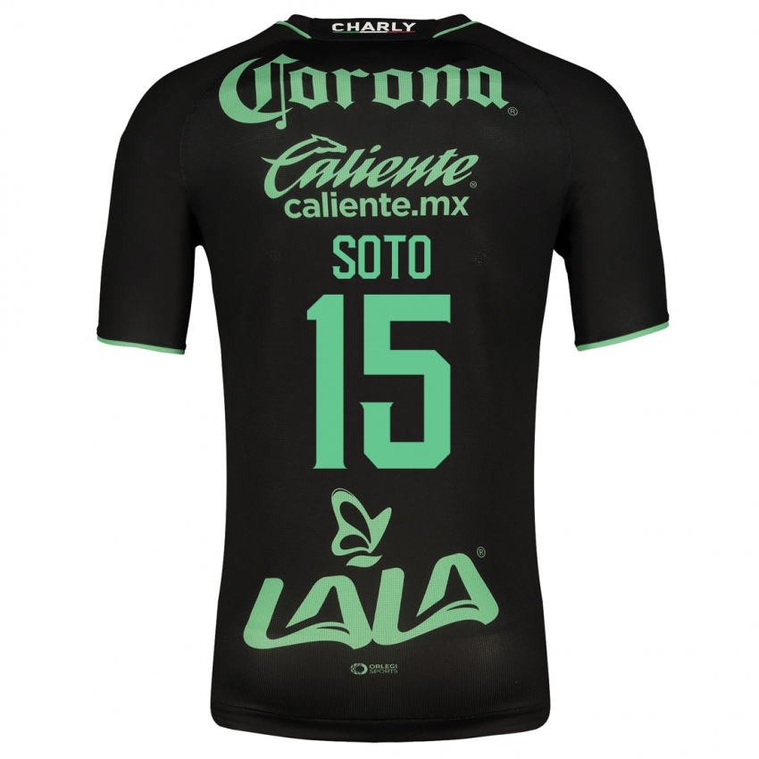 Criança Camisola Stephanie Soto #15 Preto Alternativa 2023/24 Camisa