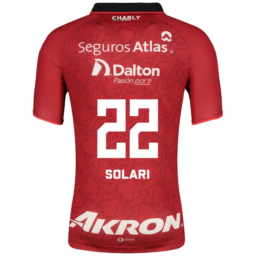 Criança Camisola Augusto Solari #22 Vermelho Alternativa 2023/24 Camisa