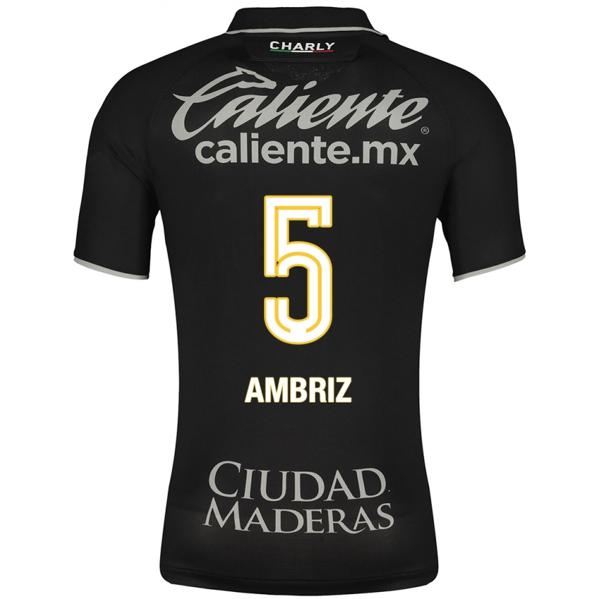 Criança Camisola Fidel Ambríz #5 Preto Alternativa 2023/24 Camisa