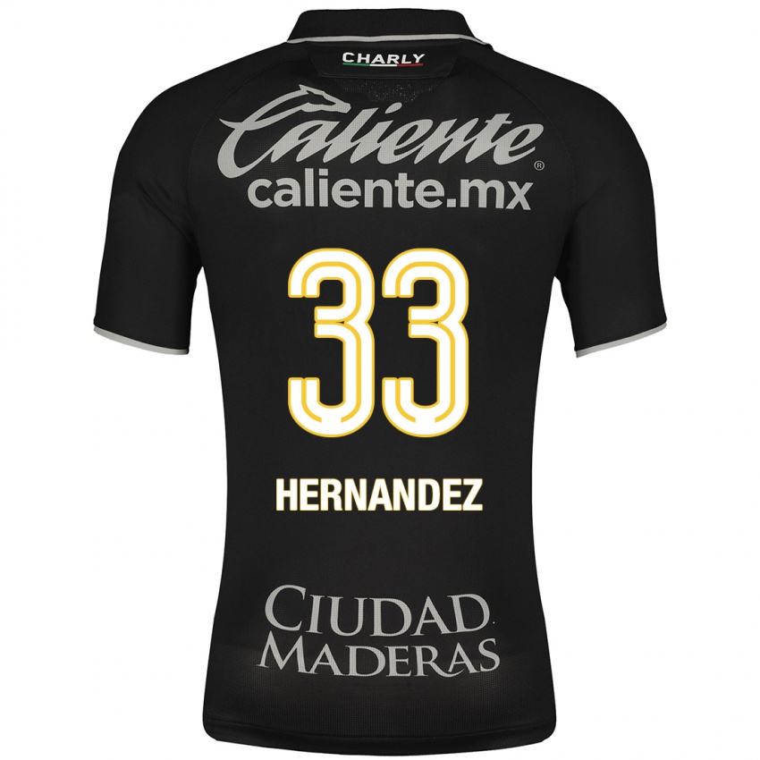 Criança Camisola Pedro Hernández #33 Preto Alternativa 2023/24 Camisa