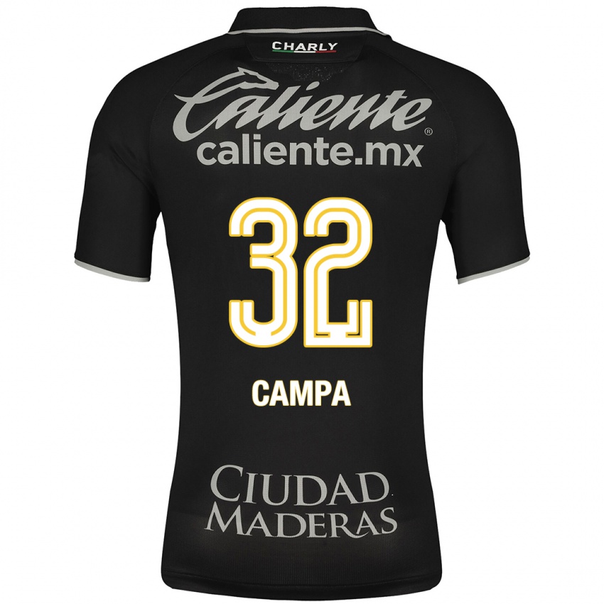 Criança Camisola Ana Campa #32 Preto Alternativa 2023/24 Camisa