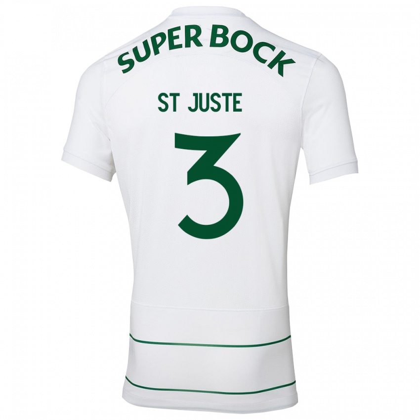 Criança Camisola Jerry St. Juste #3 Branco Alternativa 2023/24 Camisa