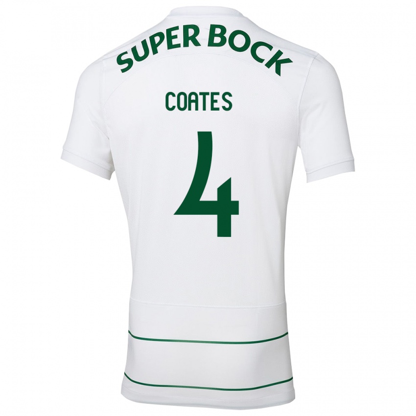 Criança Camisola Sebastián Coates #4 Branco Alternativa 2023/24 Camisa