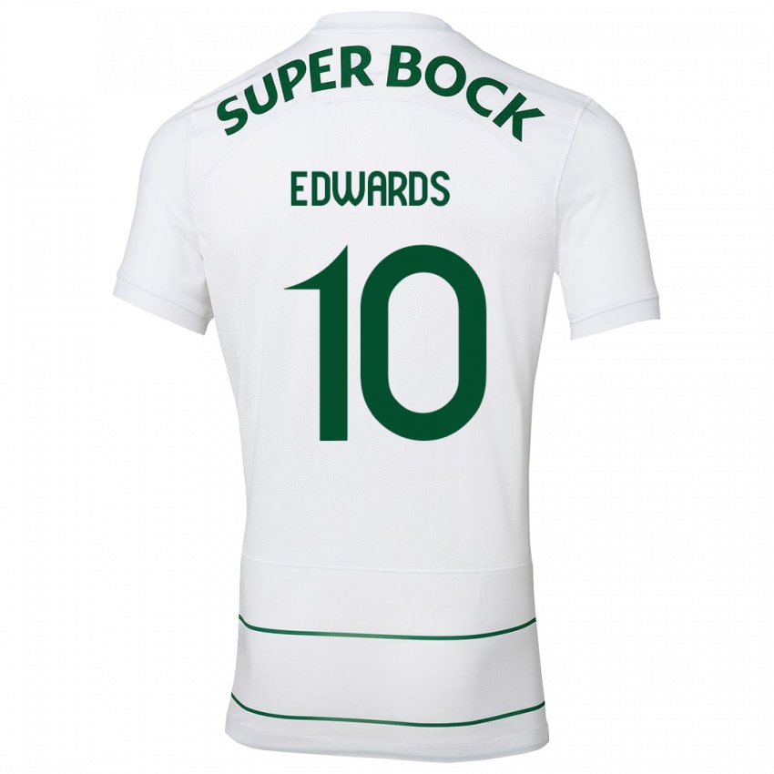 Criança Camisola Marcus Edwards #10 Branco Alternativa 2023/24 Camisa