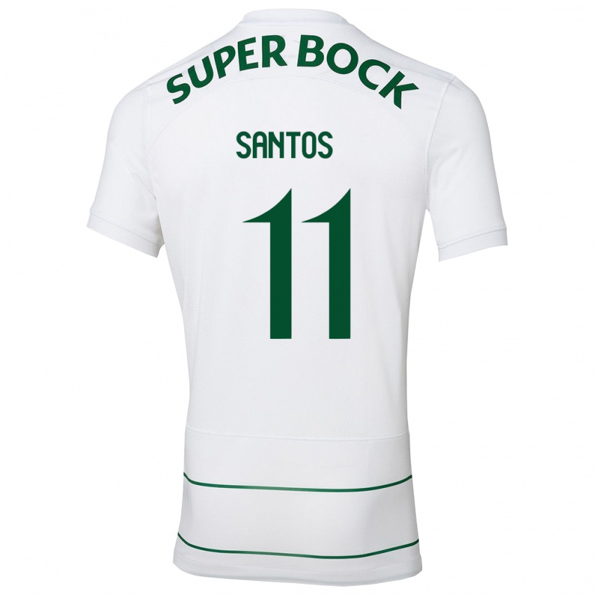 Criança Camisola Nuno Santos #11 Branco Alternativa 2023/24 Camisa