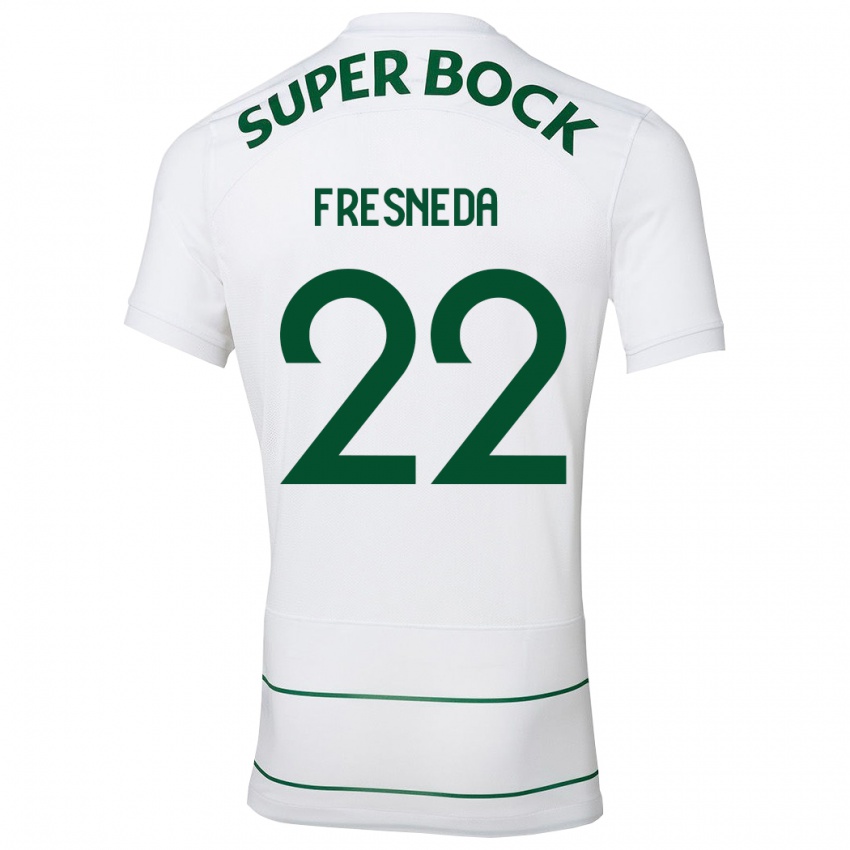 Criança Camisola Iván Fresneda #22 Branco Alternativa 2023/24 Camisa